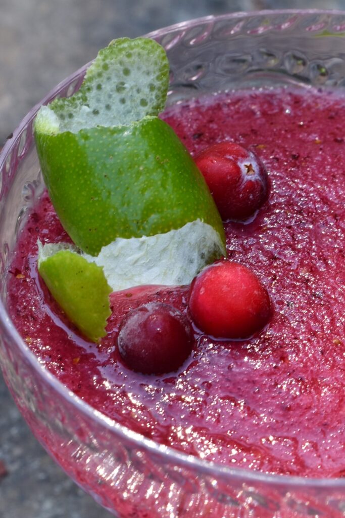 Sweet Tart Cranberry Lime Frozen Margaritas ⋆ SomeTyme Place