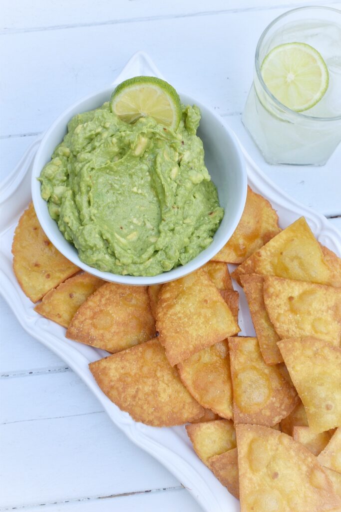 Homemade Zesty Guacamole AND Chips ⋆ SomeTyme Place